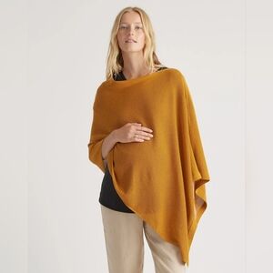 Quince Lightweight Cotton Cashmere Nursing Shawl - Amber